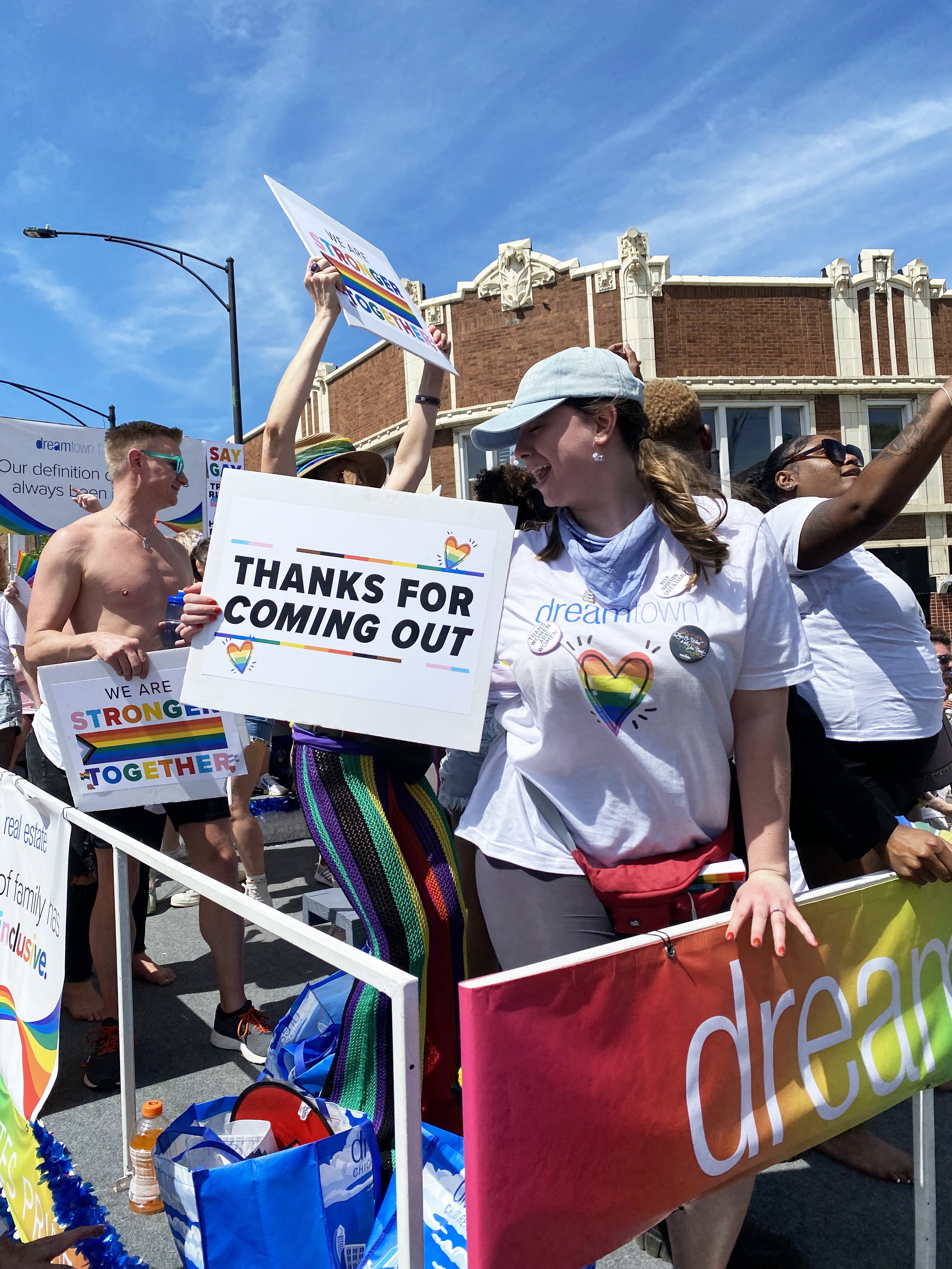 Dream Town employees at Pride Parade