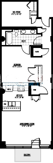 1224 W Van Buren Floorplan - 01 Tier*