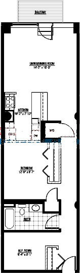 1224 W Van Buren Floorplan - 20 Tier*