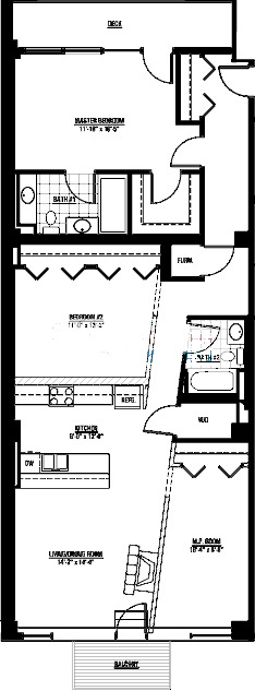 1224 W Van Buren Floorplan - 09 Tier*