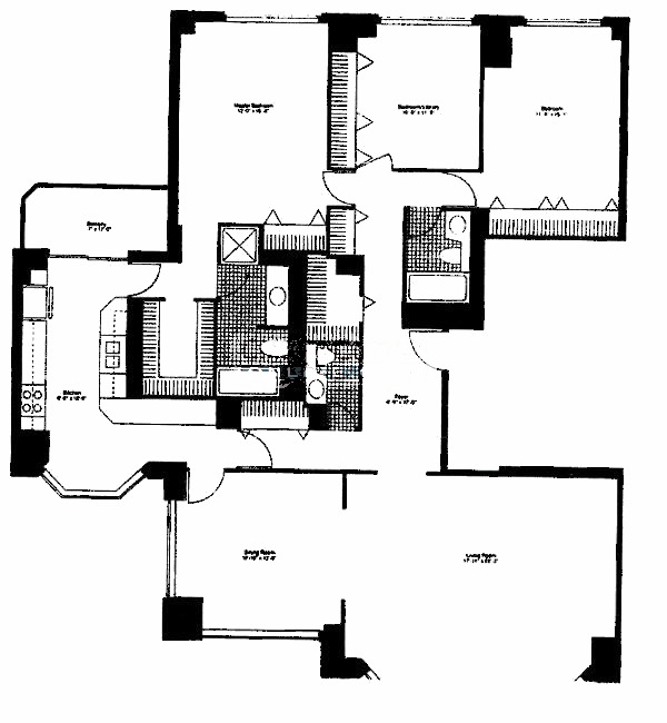 1440 N State Floorplan - B Tier