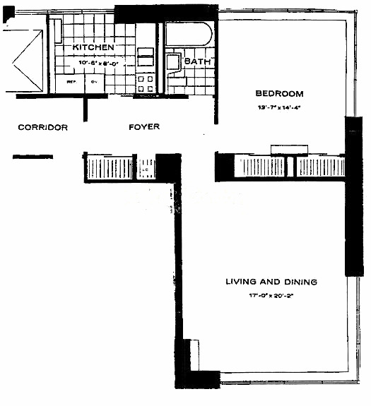 1555 N Dearborn Floorplan - A Tier