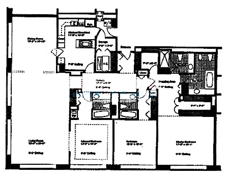 180 E Pearson Floorplan - B Tier
