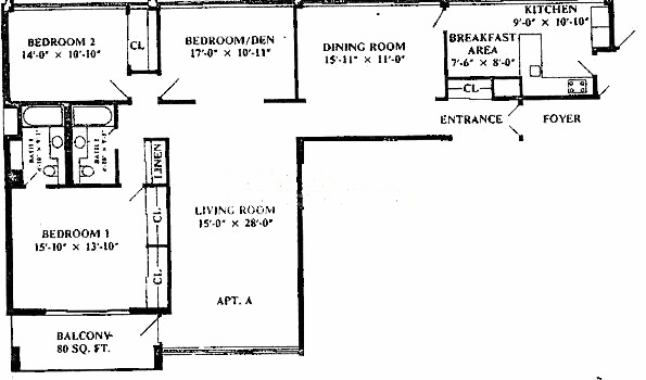 1 E Schiller Ave Floorplan - A Tier