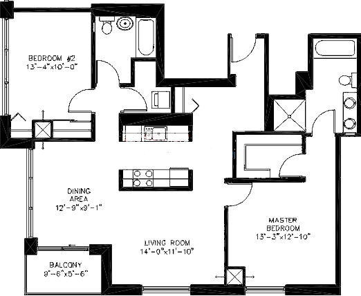 200 W Grand Ave Floorplan - A02 Tier*