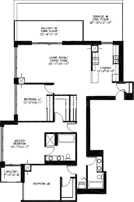 200 W Grand Ave Floorplan - A04 Tier