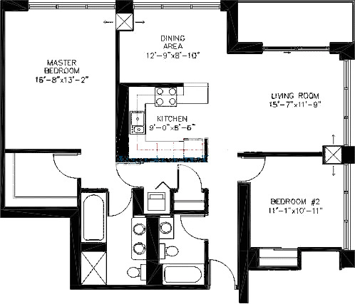200 W Grand Ave Floorplan - T06 Tier