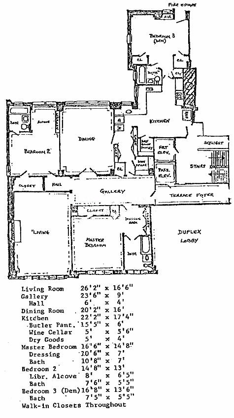 990 N Lake Shore Drive Floorplan - 2W Tier*