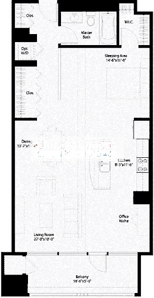 240 E Illinois Floorplan - 03,04,05 Tier