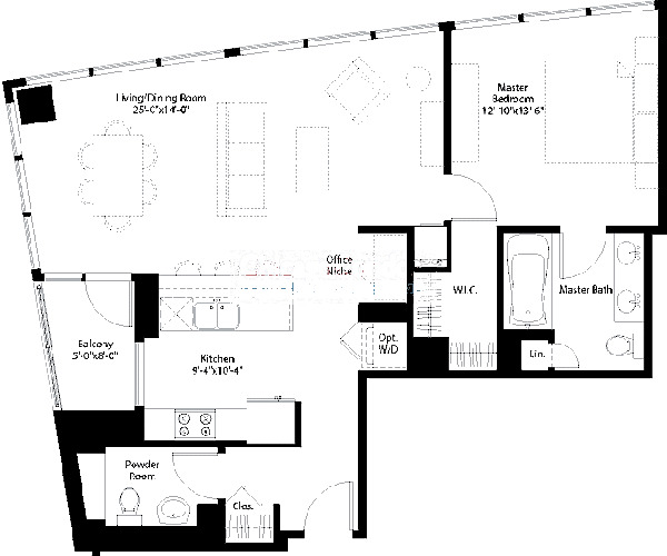 240 E Illinois Floorplan - 02,10 Tier