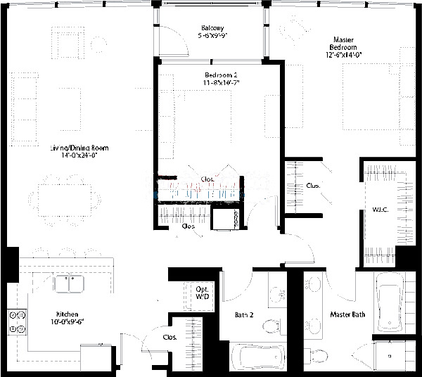 240 E Illinois Floorplan - 06 Tier