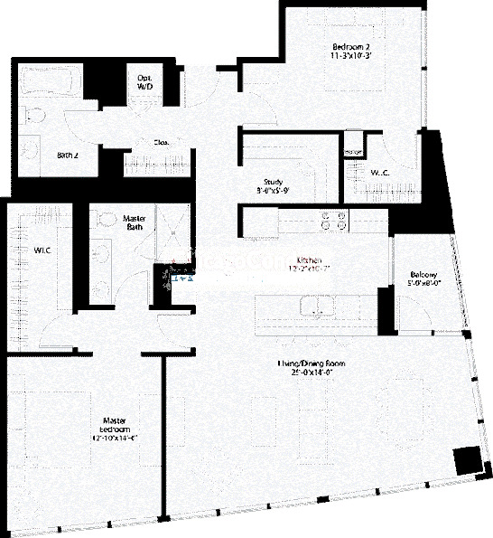 240 E Illinois Floorplan - 09,11 Tier