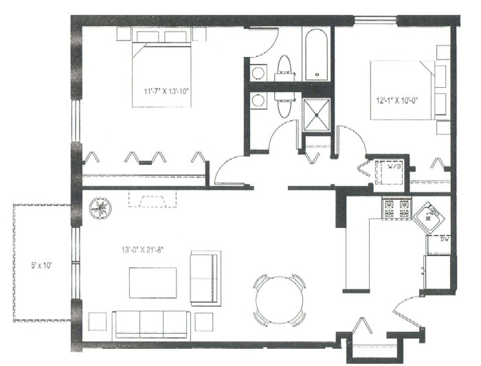 3900 N Pine Grove Floorplan - 01 Tier*