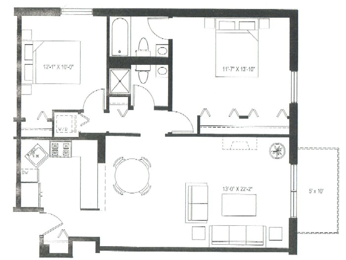3900 N Pine Grove Floorplan - 02 Tier