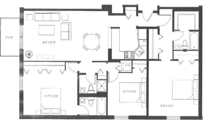 3900 N Pine Grove Floorplan - 209 Tier