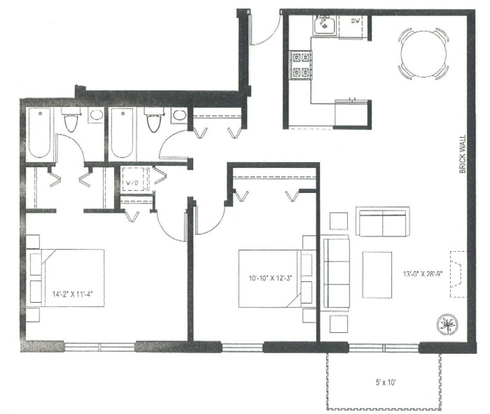 3900 N Pine Grove Floorplan - 14 Tier