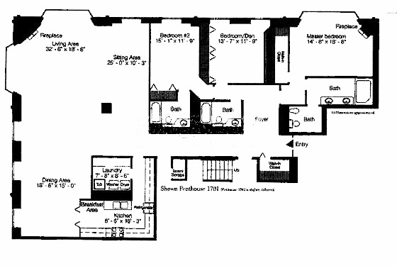 40 E Delaware Pl Floorplan - 01 Penthouse Tier*