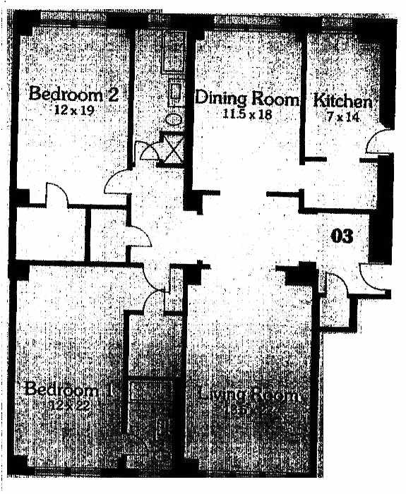 4300 N Marine Drive Floorplan - 03 Tier