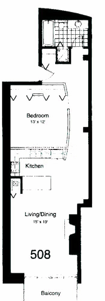 435 W Erie Floorplan - 508 Center Building Tier