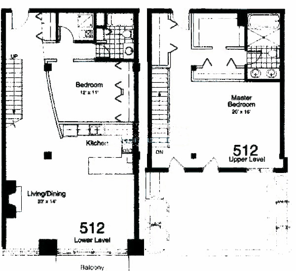 435 W Erie Floorplan - 512 East Building Tier