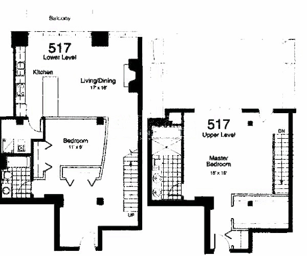 435 W Erie Floorplan - 517 East Building Tier