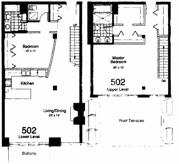 435 W Erie Floorplan - 502 West Building Tier