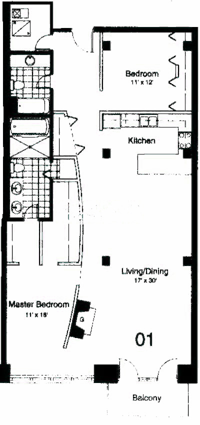 435 W Erie Floorplan - 01 Tier