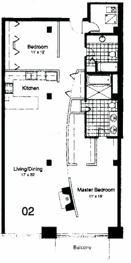 435 W Erie Floorplan - 02 Tier