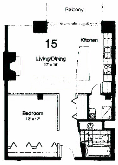 435 W Erie Floorplan - 15 Tier