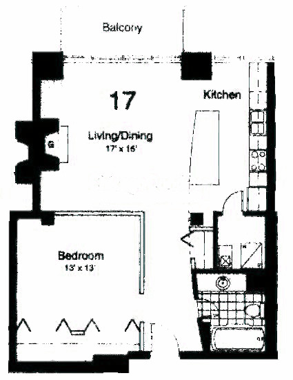 435 W Erie Floorplan - 17 Tier