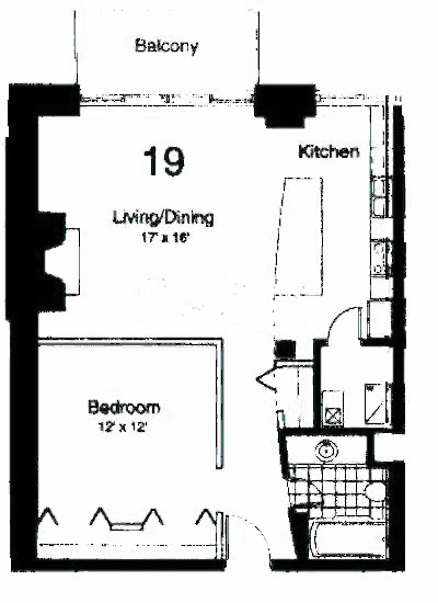 435 W Erie Floorplan - 19 Tier