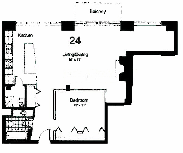 435 W Erie Floorplan - 24 Tier