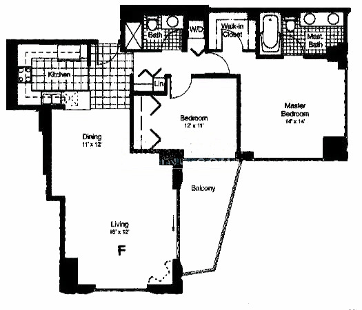 435 W Erie Floorplan - F Tier