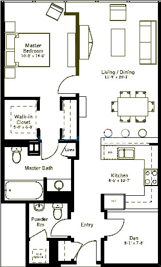 500 W Superior Floorplan - Plaza A Tier*