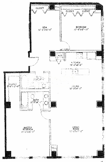 5 N Wabash Floorplan - F Tier*