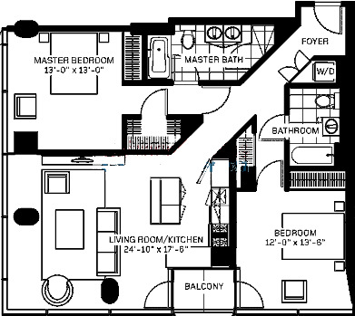 600 N Fairbanks Floorplan - 07 Tier