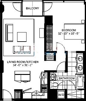 600 N Fairbanks Floorplan - 03 Tier