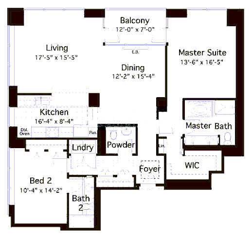600 N Lake Shore Drive Floorplan - 01 North Tier