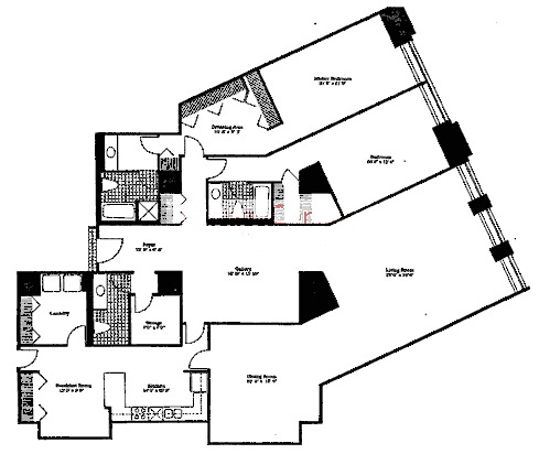 680 N Lake Shore Drive Floorplan - Lake 04 Tier