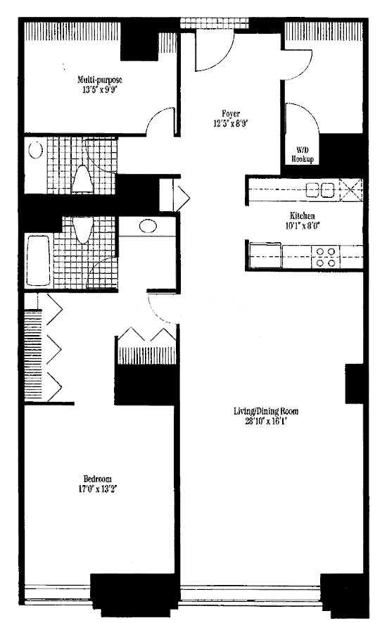 680 N Lake Shore Drive Floorplan - South 15 Tier