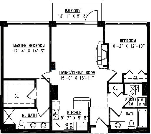 901 W Madison Floorplan - 09 Tier*