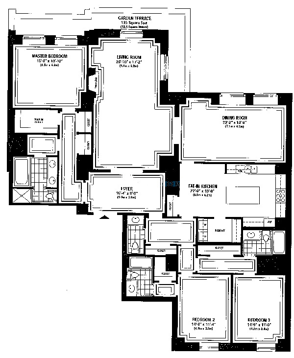 159 E Walton Floorplan - C Tier*
