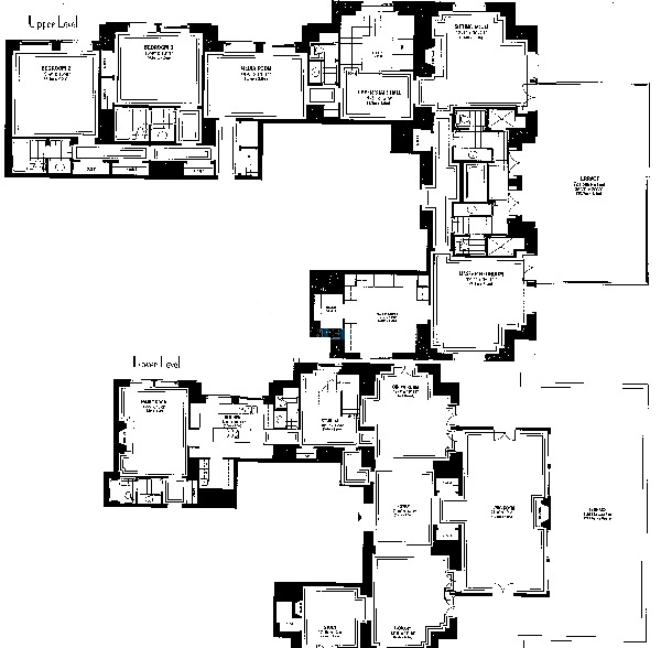 159 E Walton Floorplan - Duplex*