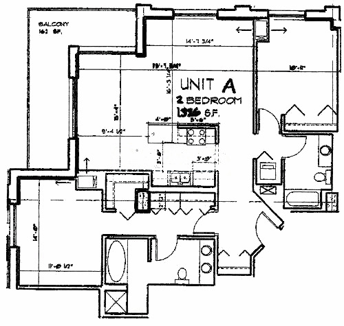 635 N Dearborn Floorplan - The Royal A Tier*