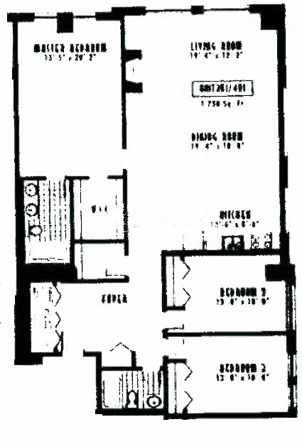 1635 W Belmont Ave Floorplan - 301,401,501,601 Tiers*