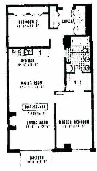 1635 W Belmont Ave Floorplan - 314,414,514,614 Tiers*