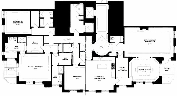 11 E Walton Floorplan - A Tier