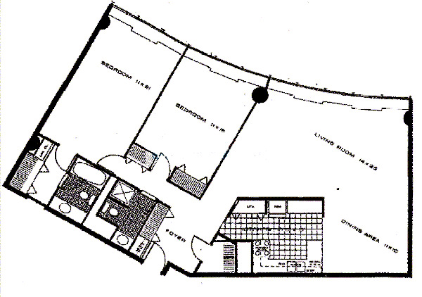 505 N Lake Shore Drive Floorplan - Royal (Center)