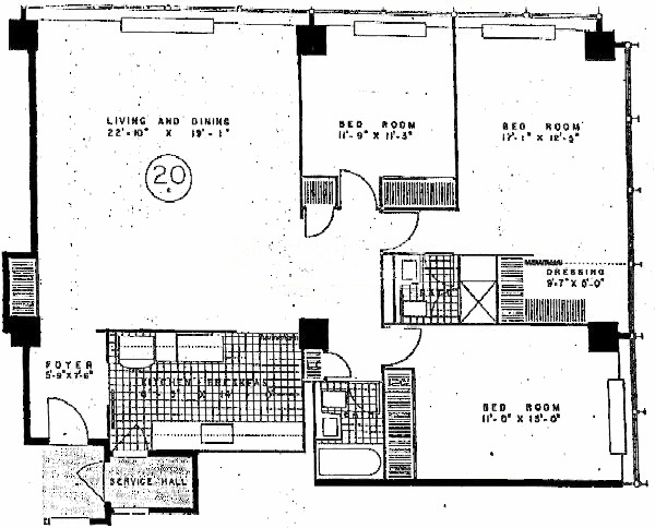 330 W Diversey Floorplan - 20 Tier*
