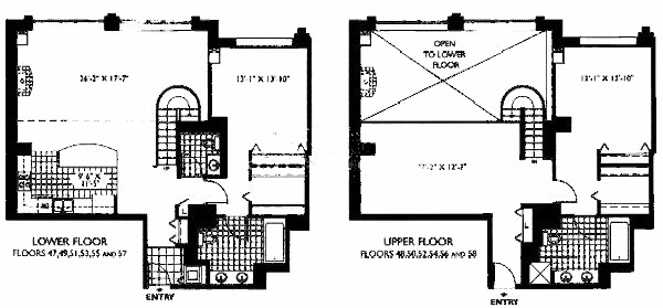 33 W Ontario Floorplan - Skydeck F Tier*